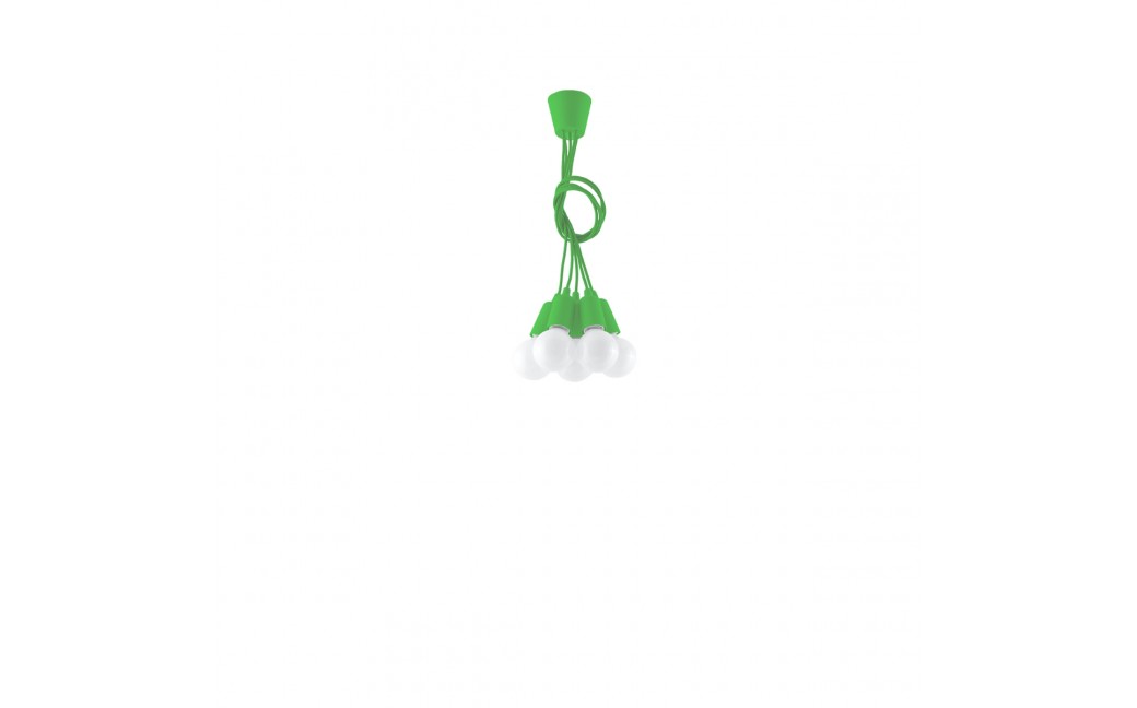 Sollux Lampa wisząca DIEGO 5 zielony SL.0583