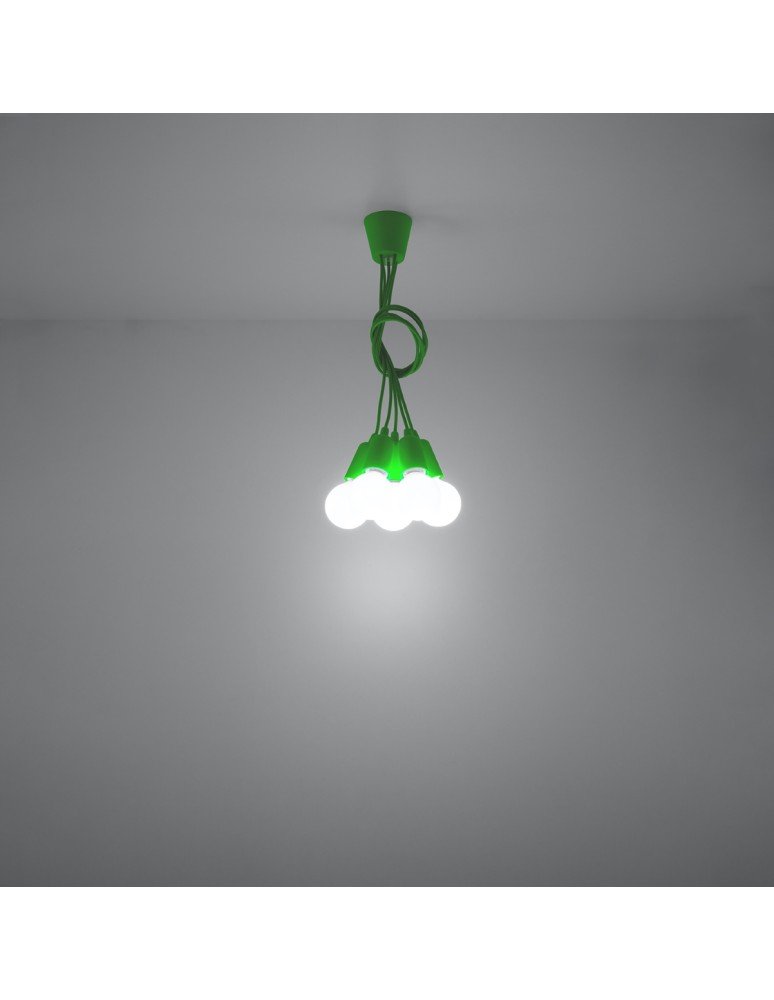 Pendant lamps - Sollux DIEGO 5 pendant lamp green SL.0583 - product kolory-swiatla.pl 6