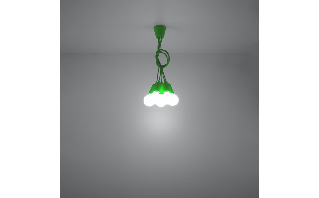 Sollux Lampa wisząca DIEGO 5 zielony SL.0583