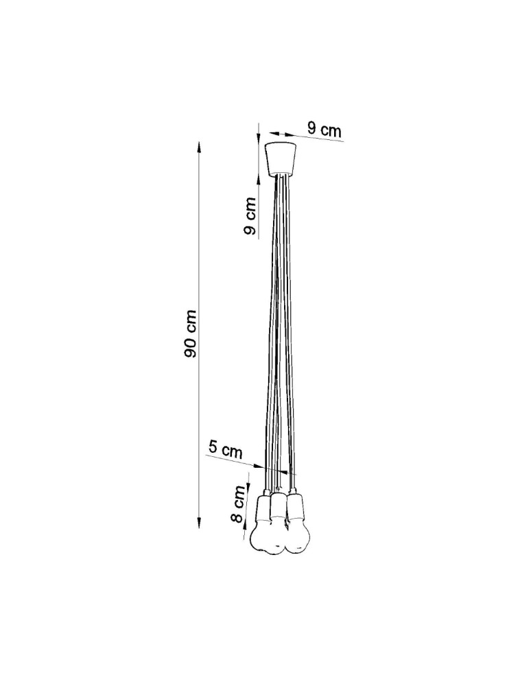 Pendant lamps - Sollux DIEGO 5 pendant lamp green SL.0583 - product kolory-swiatla.pl 7