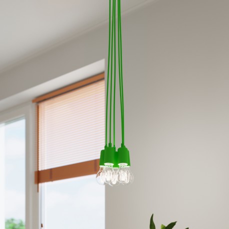 Sollux Lampa wisząca DIEGO 5 zielony SL.0583