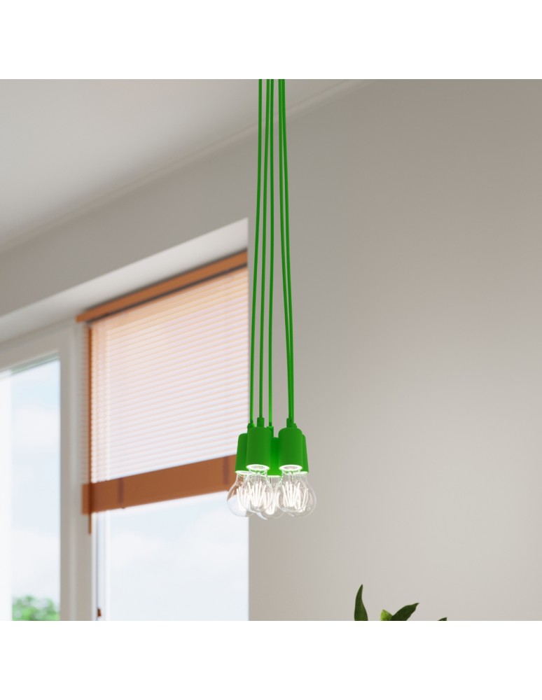 Pendant lamps - Sollux DIEGO 5 pendant lamp green SL.0583 - product kolory-swiatla.pl 11