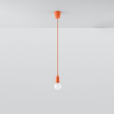 Sollux Lampa wisząca DIEGO 1 pomarańczowy SL.0584