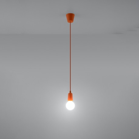 Sollux Lampa wisząca DIEGO 1 pomarańczowy SL.0584