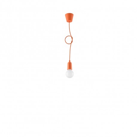 Sollux Lampa wisząca DIEGO 1 pomarańczowy SL.0584