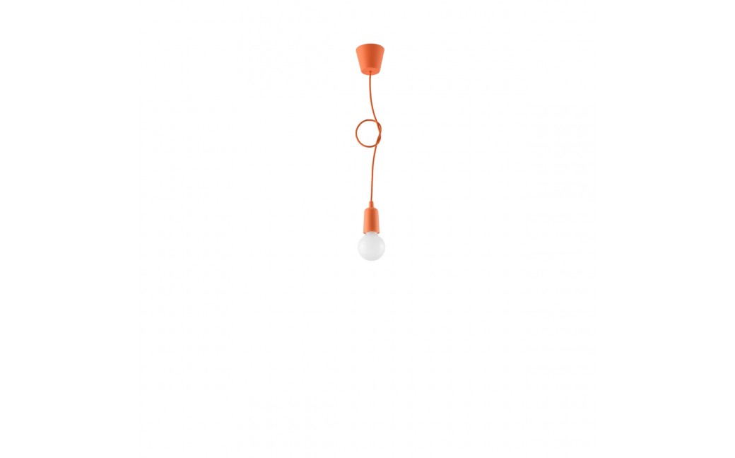 Sollux Lampa wisząca DIEGO 1 pomarańczowy SL.0584