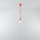 Sollux Lampa wisząca DIEGO 1 pomarańczowy SL.0584