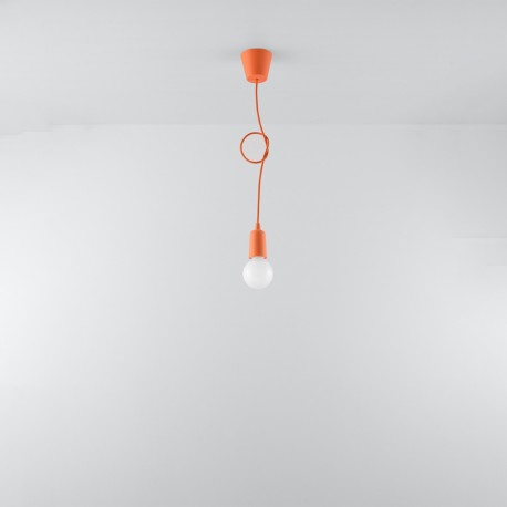 Sollux Lampa wisząca DIEGO 1 pomarańczowy SL.0584