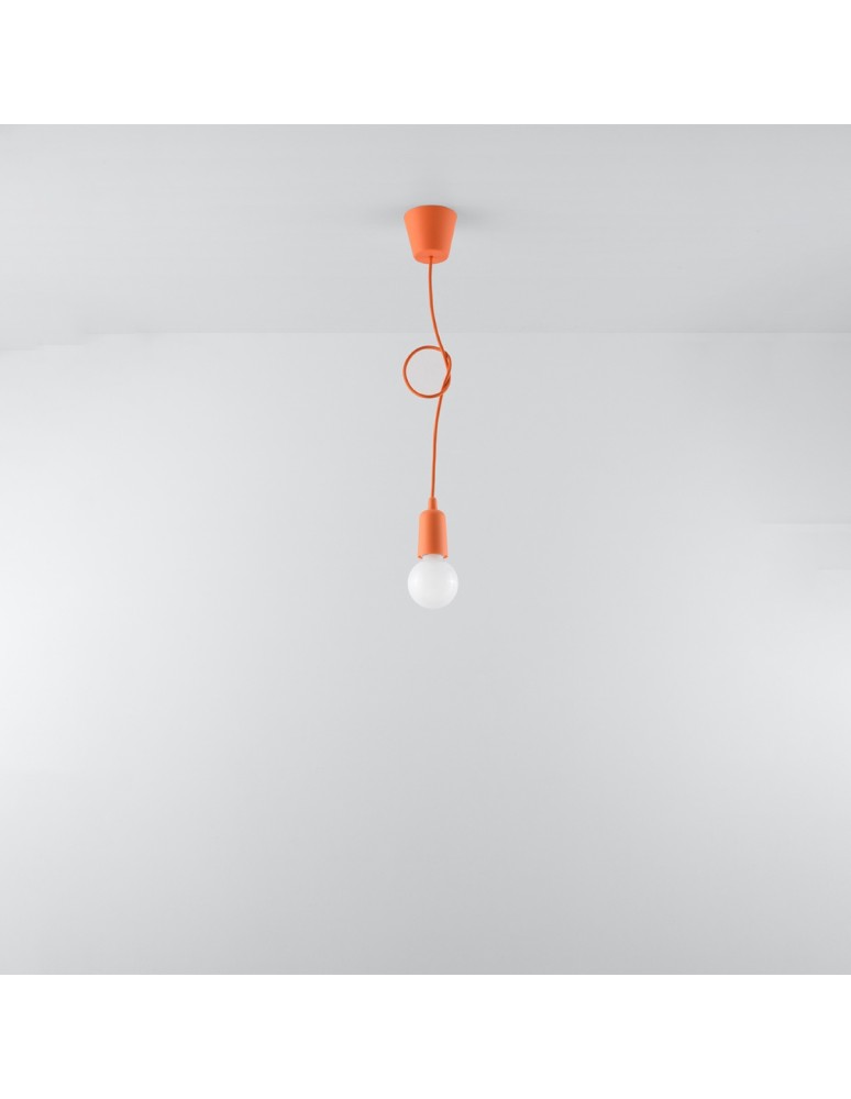 Pendant lamps - Sollux DIEGO 1 pendant lamp orange SL.0584 - product kolory-swiatla.pl 5