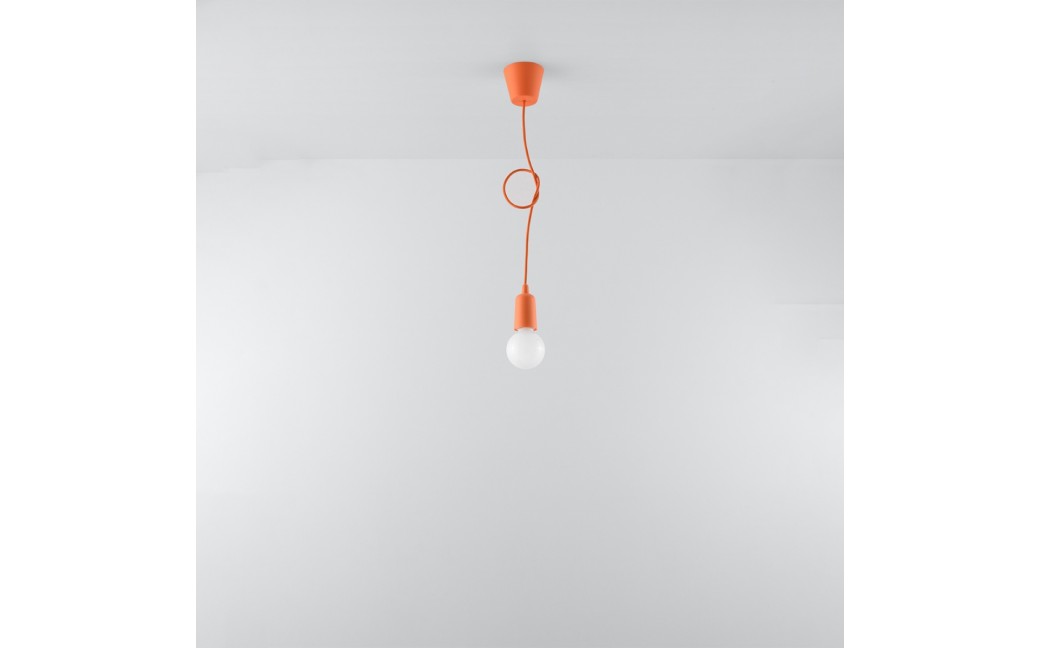 Sollux Lampa wisząca DIEGO 1 pomarańczowy SL.0584