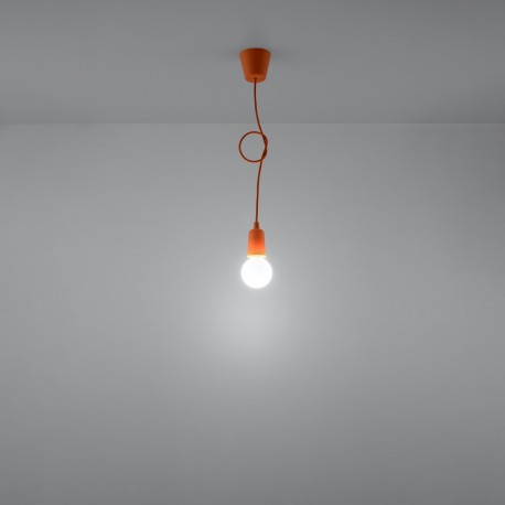 Sollux Lampa wisząca DIEGO 1 pomarańczowy SL.0584