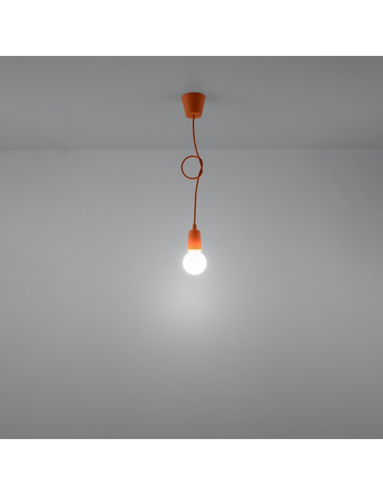 Pendant lamps - Sollux DIEGO 1 pendant lamp orange SL.0584 - product kolory-swiatla.pl 6