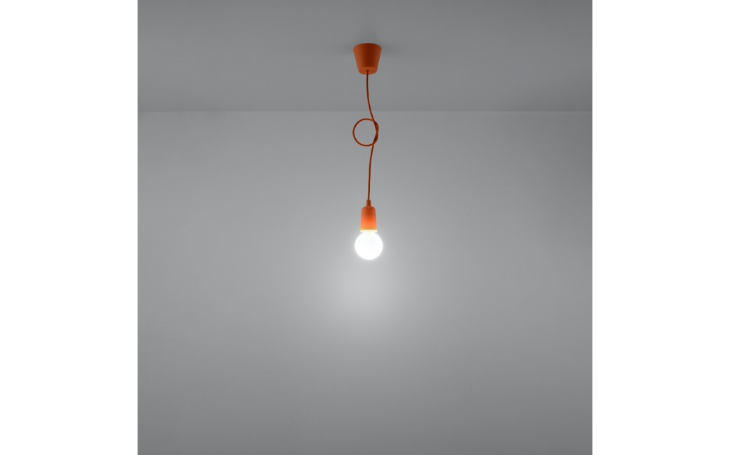 Sollux Lampa wisząca DIEGO 1 pomarańczowy SL.0584