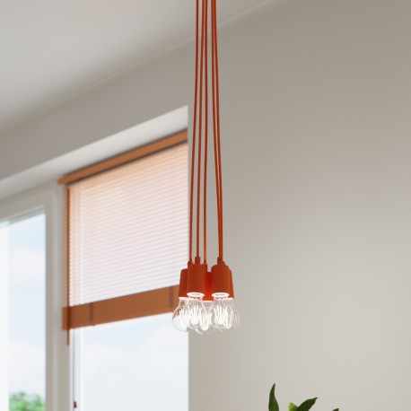 Sollux Lampa wisząca DIEGO 1 pomarańczowy SL.0584