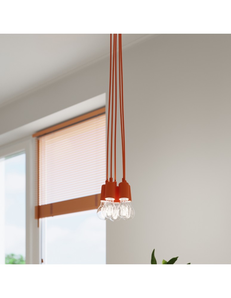 Pendant lamps - Sollux DIEGO 1 pendant lamp orange SL.0584 - product kolory-swiatla.pl 11