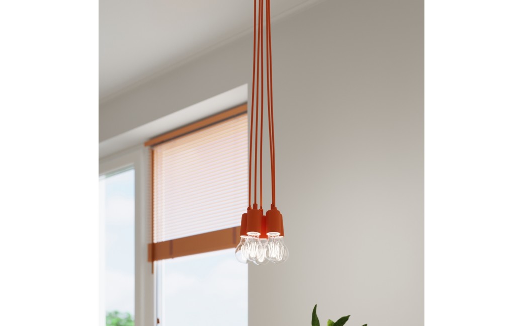 Sollux Lampa wisząca DIEGO 1 pomarańczowy SL.0584
