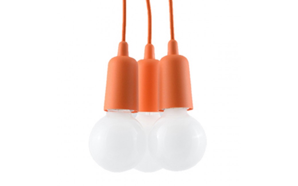 Sollux Lampa wisząca DIEGO 3 pomarańczowy SL.0585