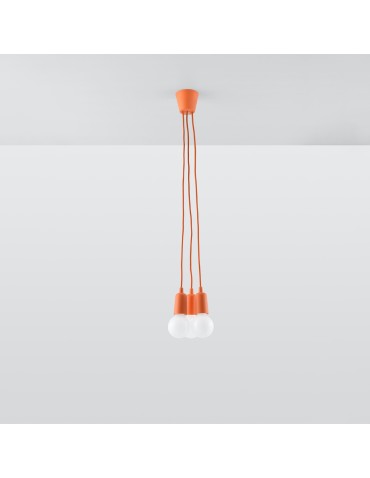 Sollux DIEGO 3 pendant lamp orange SL.0585 - product 2