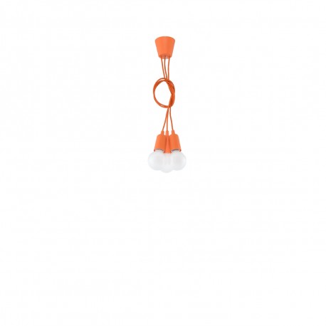 Sollux Lampa wisząca DIEGO 3 pomarańczowy SL.0585