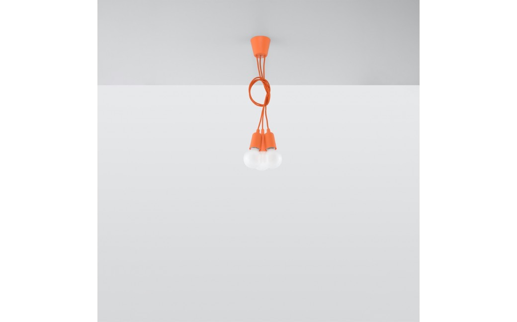 Sollux Lampa wisząca DIEGO 3 pomarańczowy SL.0585