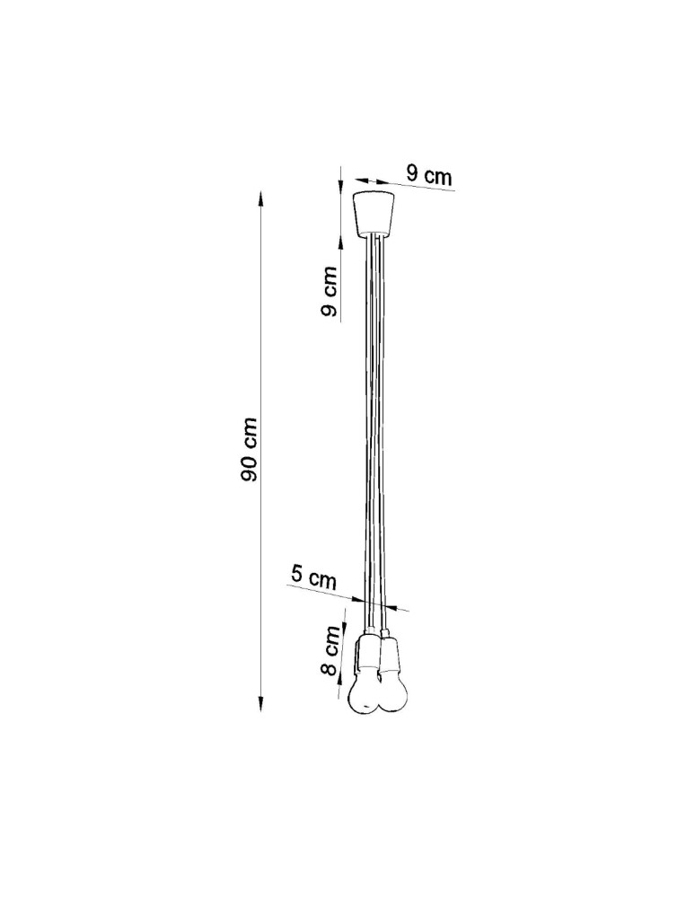 Pendant lamps - Sollux DIEGO 3 pendant lamp orange SL.0585 - product kolory-swiatla.pl 7