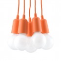 Sollux Lampa wisząca DIEGO 5 pomarańczowy SL.0586