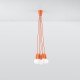Sollux Lampa wisząca DIEGO 5 pomarańczowy SL.0586