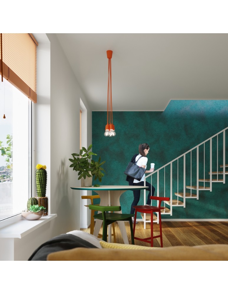 Pendant lamps - Sollux DIEGO 5 pendant lamp orange SL.0586 - product kolory-swiatla.pl 9