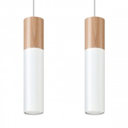 Sollux Lampa wisząca PABLO 2 biała SL.0629