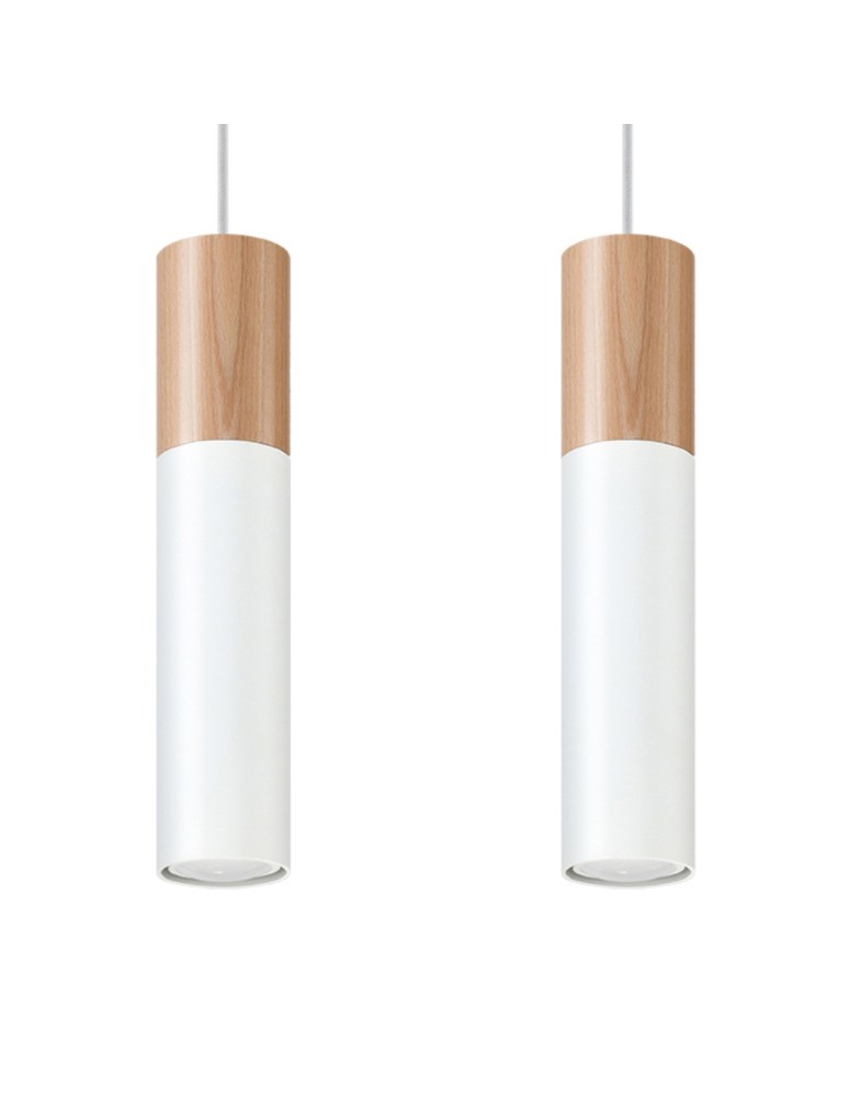 Pendant lamps - Sollux PABLO 2 pendant lamp white SL.0629 - product kolory-swiatla.pl 1