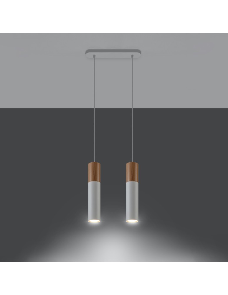 Pendant lamps - Sollux PABLO 2 pendant lamp white SL.0629 - product kolory-swiatla.pl 3