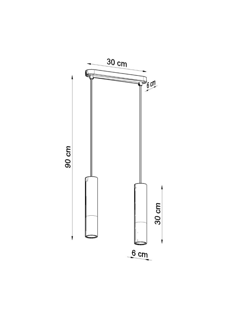 Pendant lamps - Sollux PABLO 2 pendant lamp white SL.0629 - product kolory-swiatla.pl 4