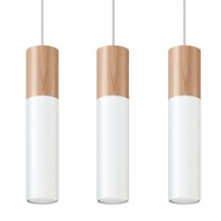 Sollux Lampa wisząca PABLO 3L biała SL.0630