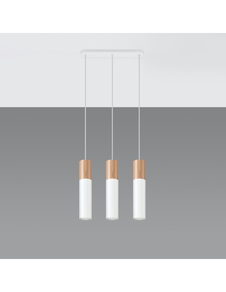 Pendant lamps - Sollux PABLO 3L pendant lamp white SL.0630 - product kolory-swiatla.pl 2