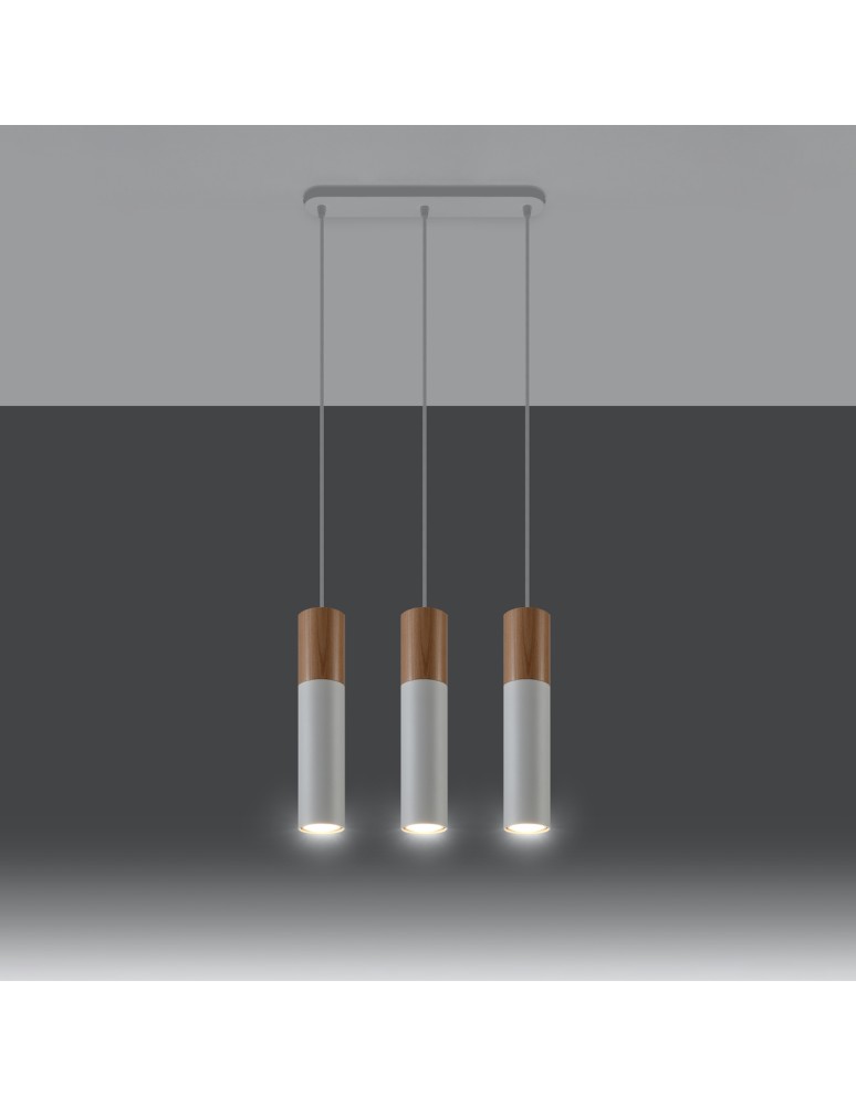 Pendant lamps - Sollux PABLO 3L pendant lamp white SL.0630 - product kolory-swiatla.pl 3