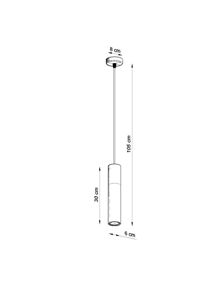 Pendant lamps - Sollux PABLO pendant lamp black SL.0632 - product kolory-swiatla.pl 4