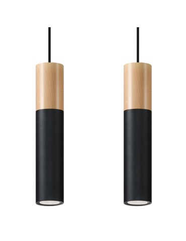 Sollux PABLO 2 pendant lamp black SL.0633