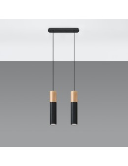 Sollux Lampa wisząca PABLO 2 czarna SL.0633 - produkt 2