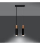 Pendant lamps - Sollux PABLO 2 pendant lamp black SL.0633 - product 3