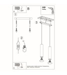 Pendant lamps - Sollux LINO 2 pendant lamp SL.0637 - product 5