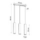 Sollux Lampa wisząca LINO 3L SL.0638