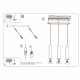 Sollux Lampa wisząca LINO 3L SL.0638