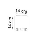 Ceiling lamps - Sollux Plafond CULLO 140 concrete SL.0645 - product 4