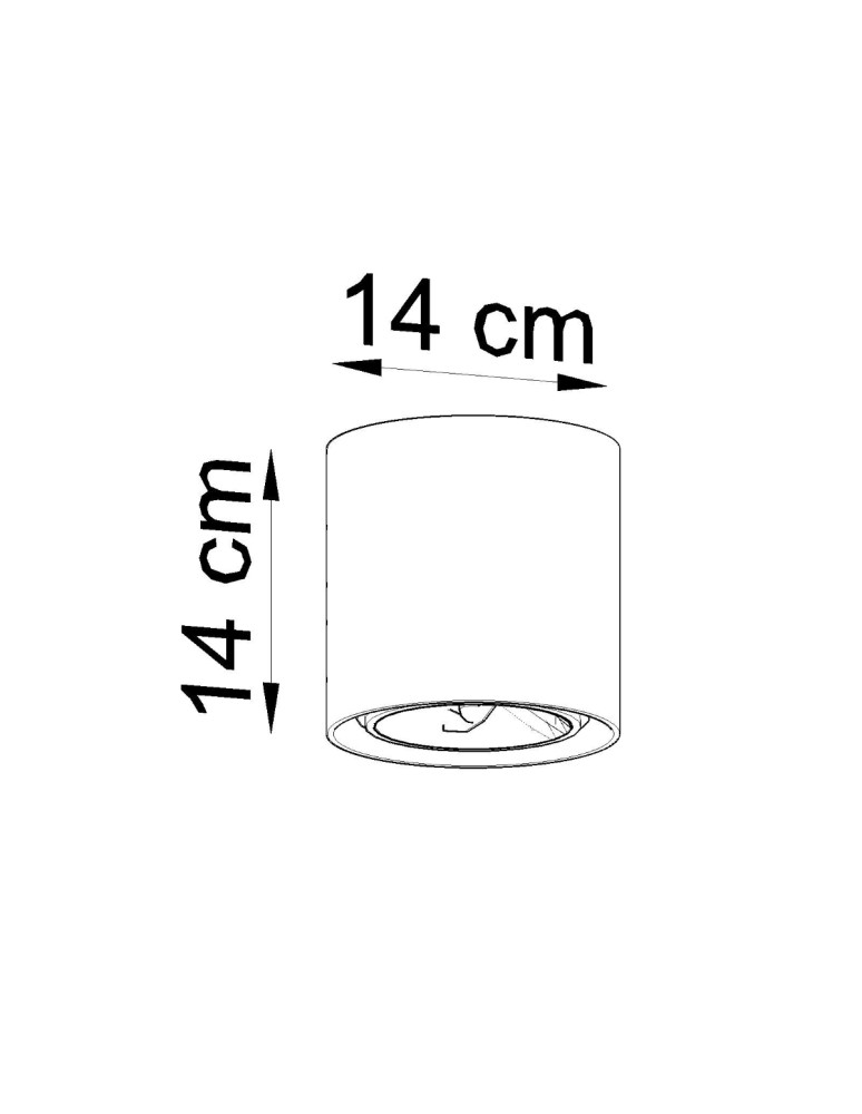 Ceiling lamps - Sollux Plafond CULLO 140 concrete SL.0645 - product kolory-swiatla.pl 4