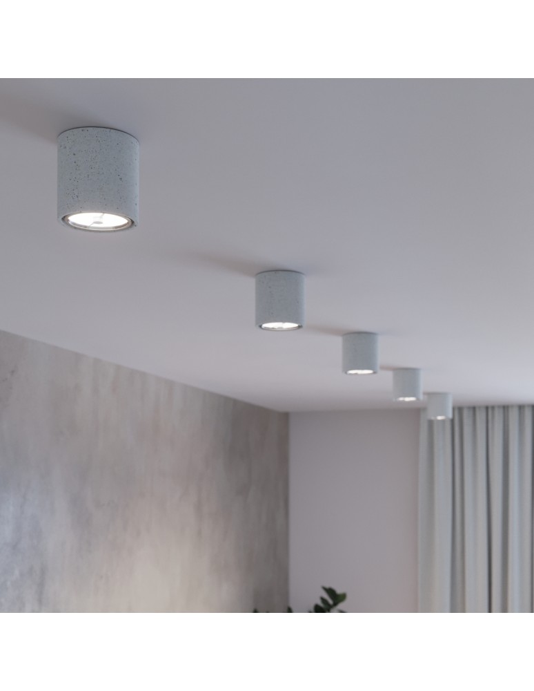 Ceiling lamps - Sollux Plafond CULLO 140 concrete SL.0645 - product kolory-swiatla.pl 8
