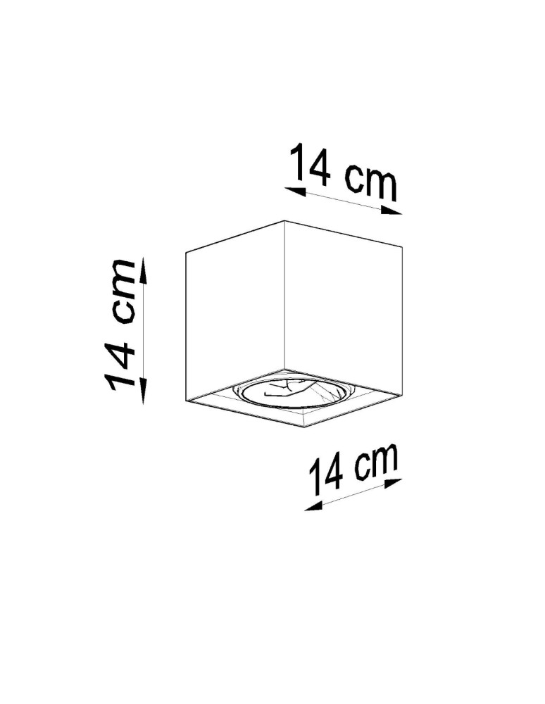 Ceiling lamps - Sollux Plafond VALDE 140 concrete SL.0646 - product kolory-swiatla.pl 4