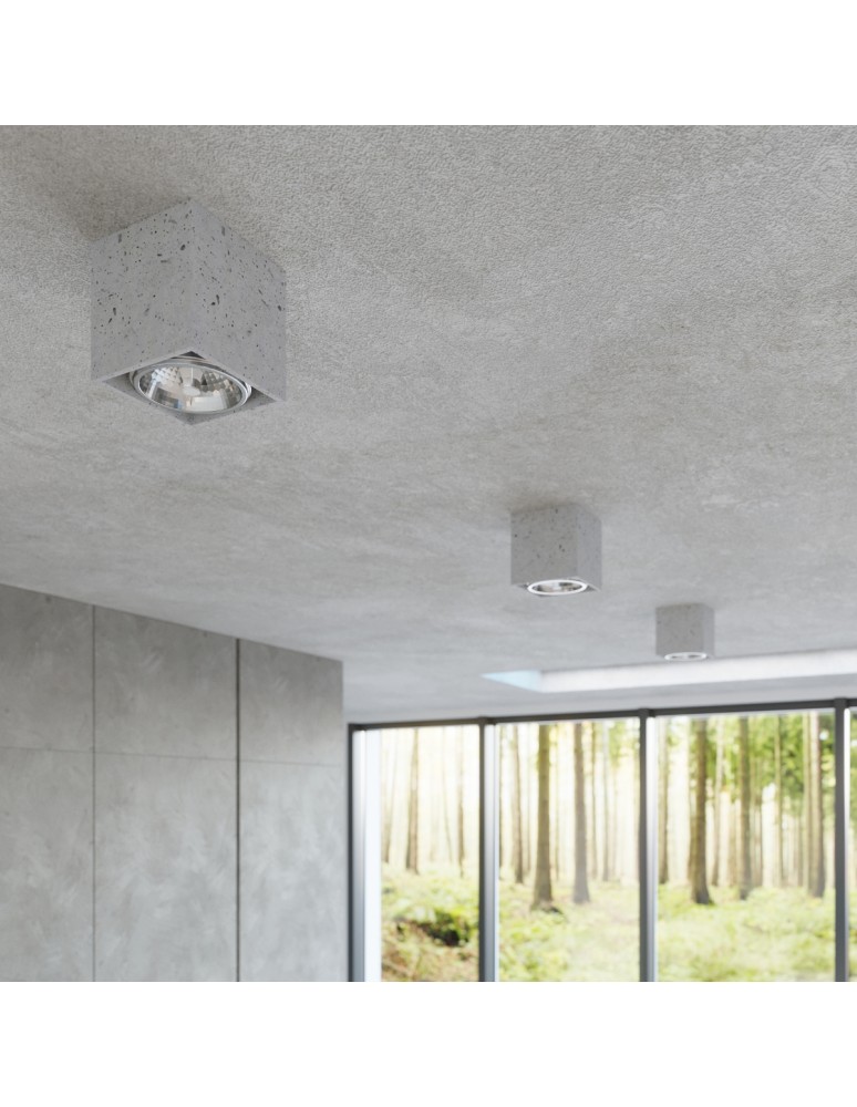 Ceiling lamps - Sollux Plafond VALDE 140 concrete SL.0646 - product kolory-swiatla.pl 8