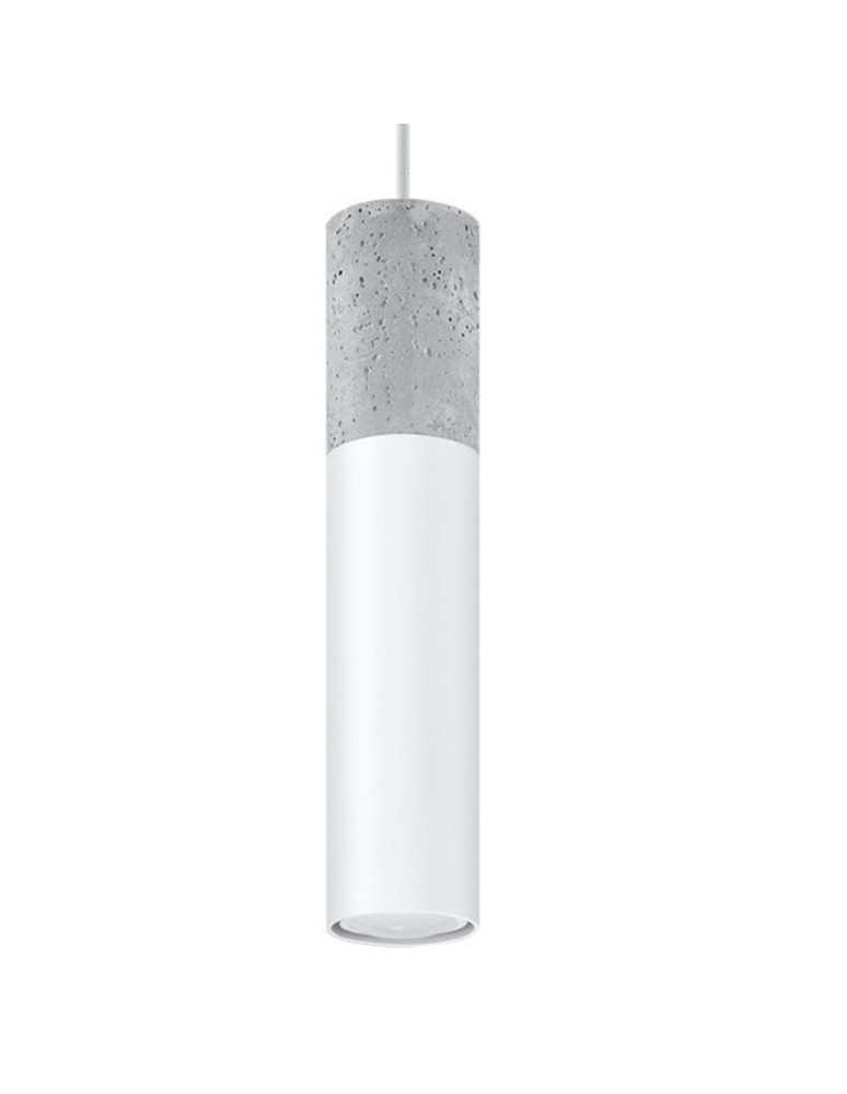 Pendant lamps - Sollux BORGIO 1 pendant lamp white SL.0647 - product kolory-swiatla.pl 1