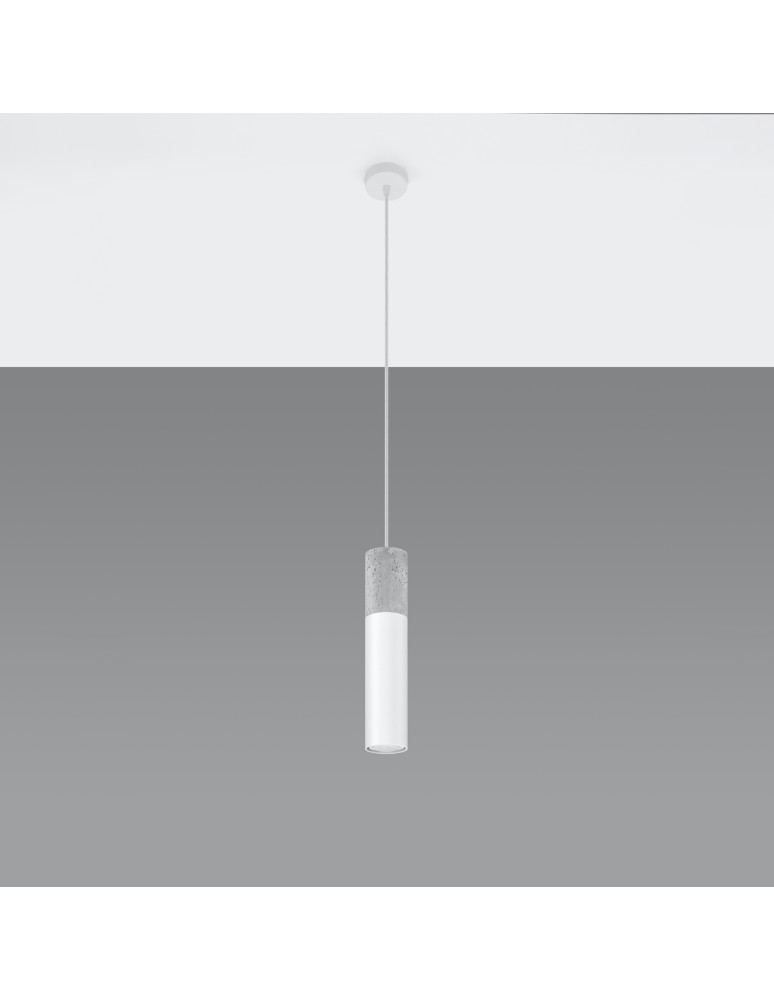 Pendant lamps - Sollux BORGIO 1 pendant lamp white SL.0647 - product kolory-swiatla.pl 2