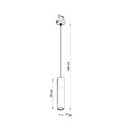 Pendant lamps - Sollux BORGIO 1 pendant lamp white SL.0647 - product 4